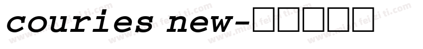 couries new字体转换